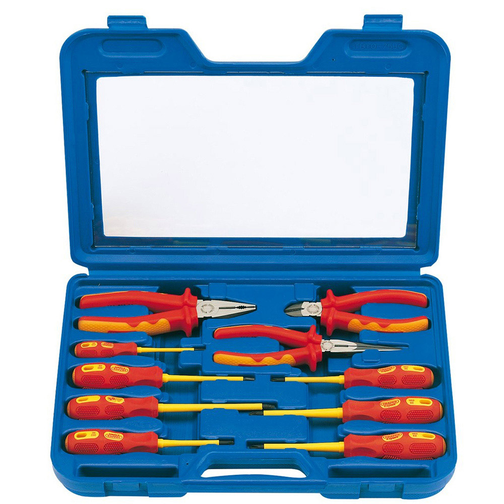 Draper 10 Piece VDE Insulated Pliers and Screwdriver Set Image 3
