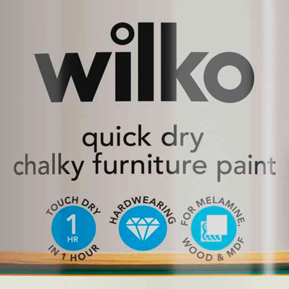 Wilko Quick Dry English Sage Furniture Paint 750ml Image 3