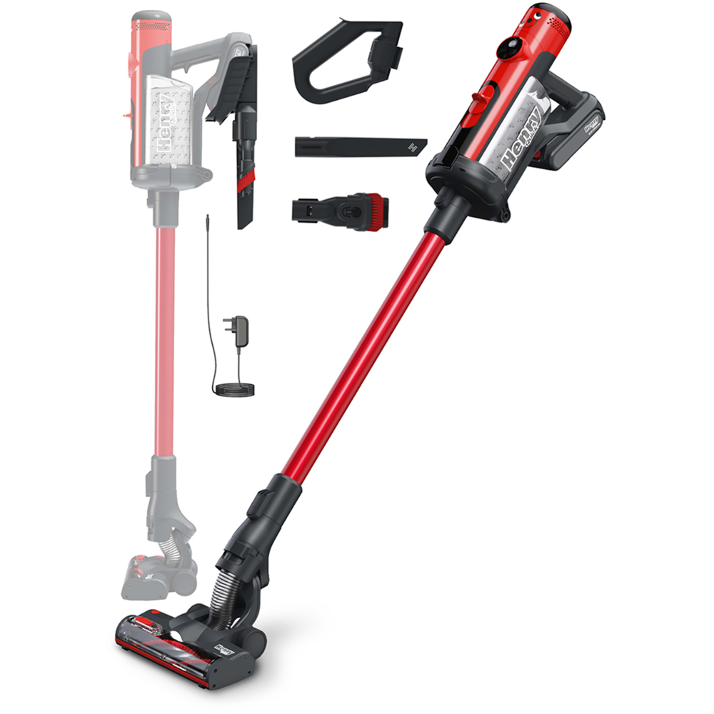 Numatic 916177 HEN 100 Henry Quick Vacuum Cleaner Red Image 3