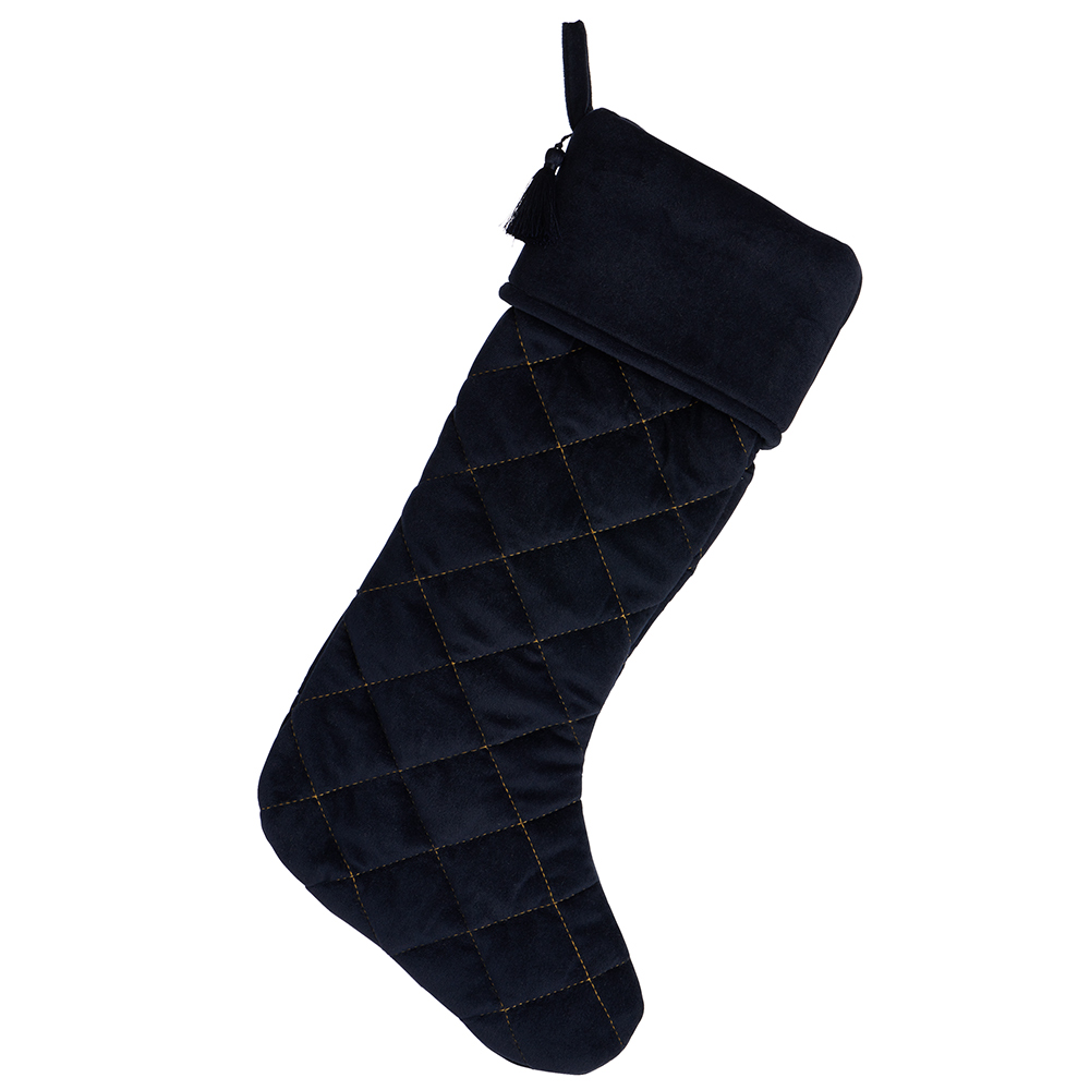 Wilko Majestic Quilted Velour Stocking