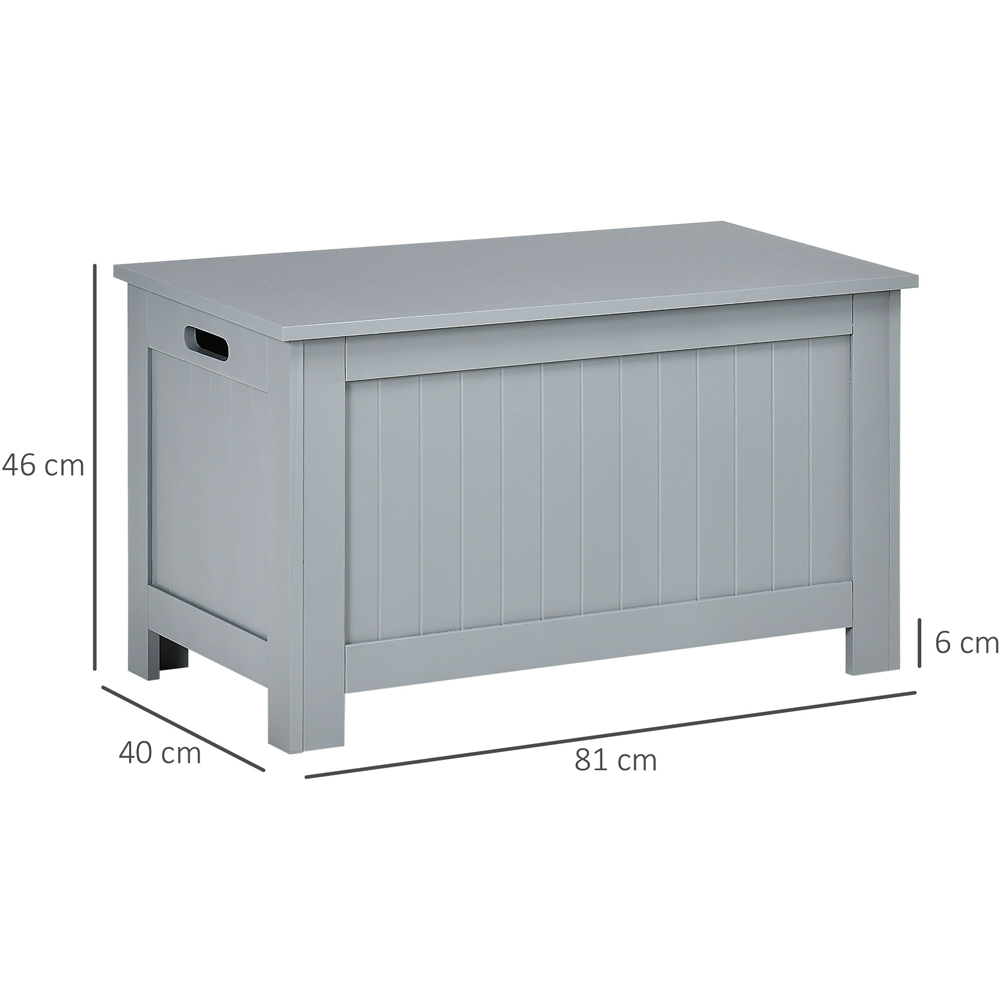 HOMCOM Grey Large Storage Box with Lid Image 9