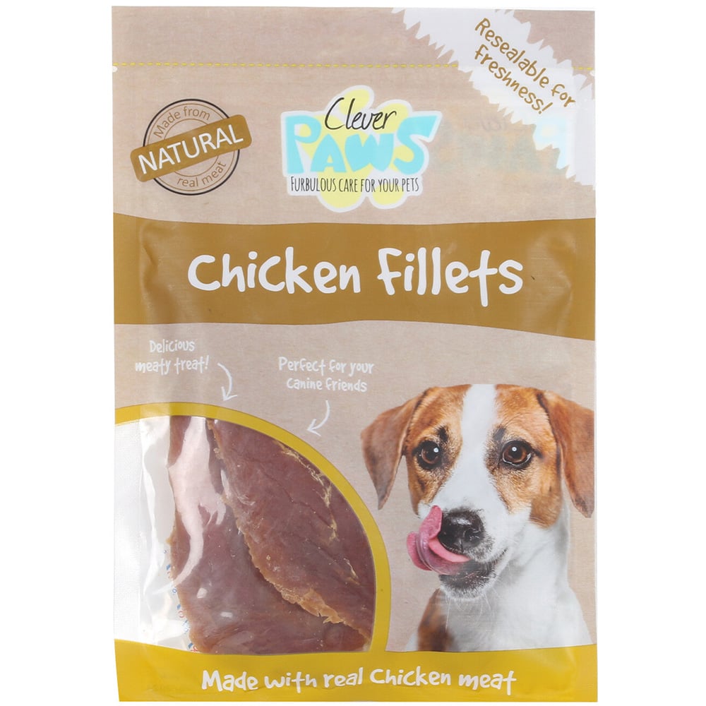Clever Paws Chicken Fillets Dog Treats Image