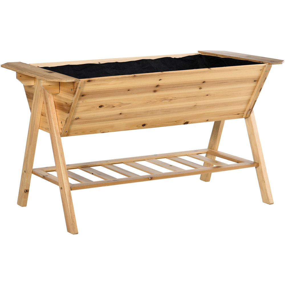 Outsunny Freestanding Wooden Planter Image 1
