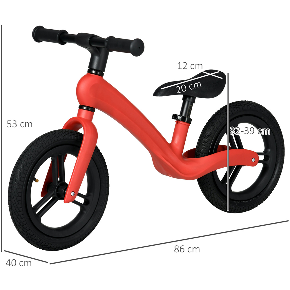 Tommy Toys 12 inch Red Toddler Balance Bike Image 5