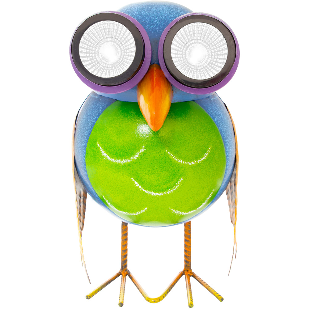GardenKraft Metal Owl with LED Solar Light Image 3