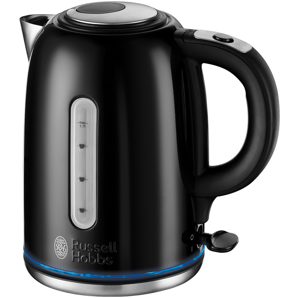 Russell Hobbs 20462 Black Quiet Boil 1.7L Kettle Image 1