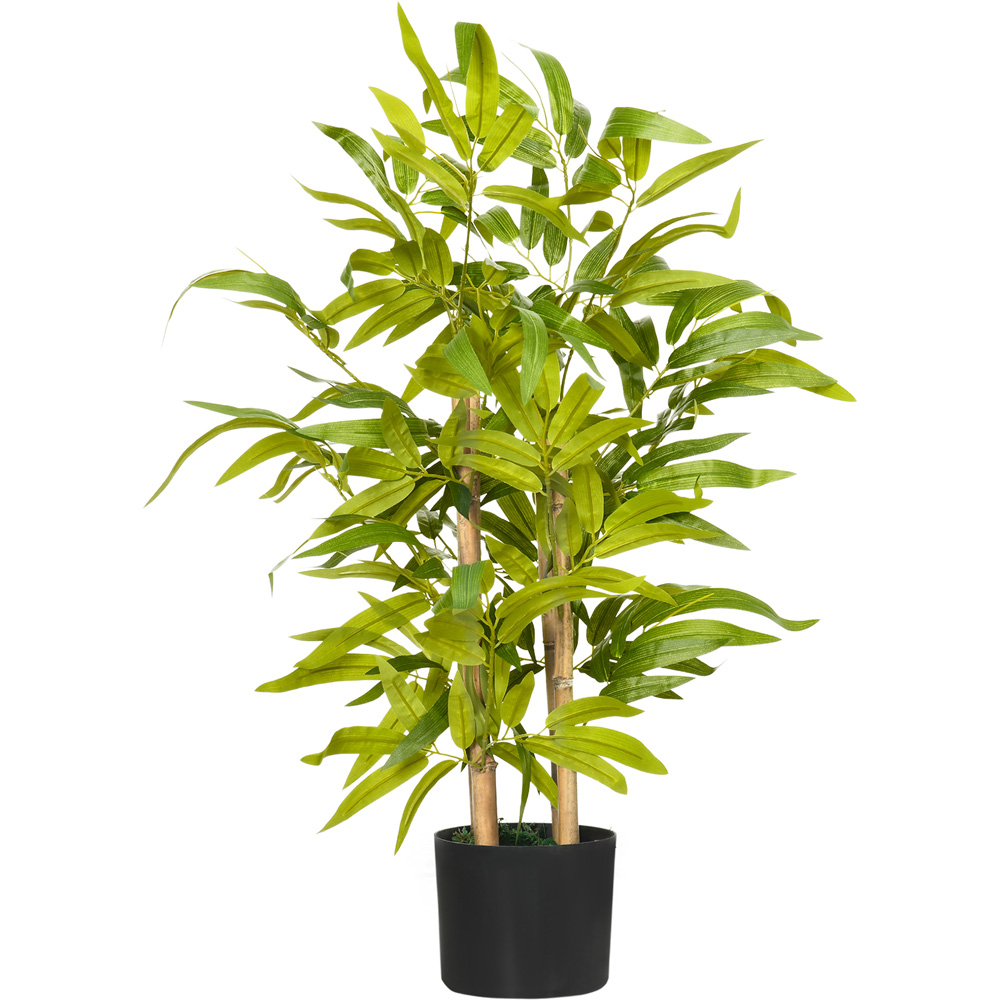 HOMCOM Green Bamboo Tree Artificial Plant in Pot Image 1