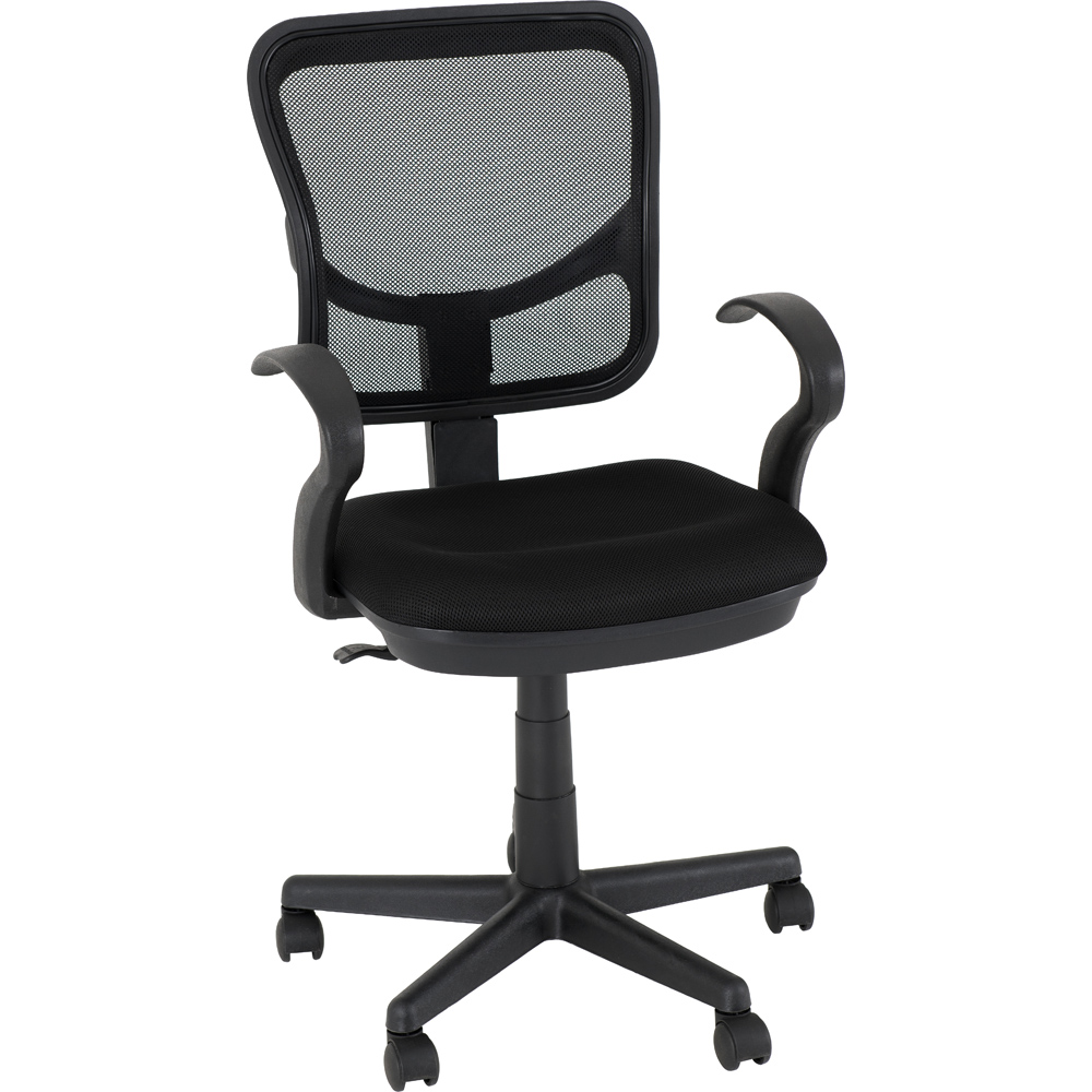 Seconique Clifton Black Swivel Home Office Chair Image 2
