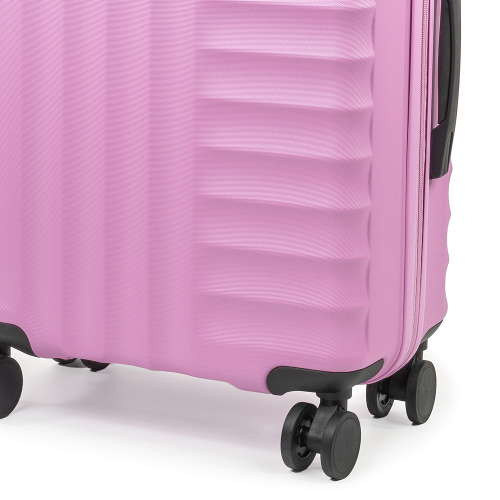 Pierre Cardin Medium Pink Trolley Suitcase Image 3