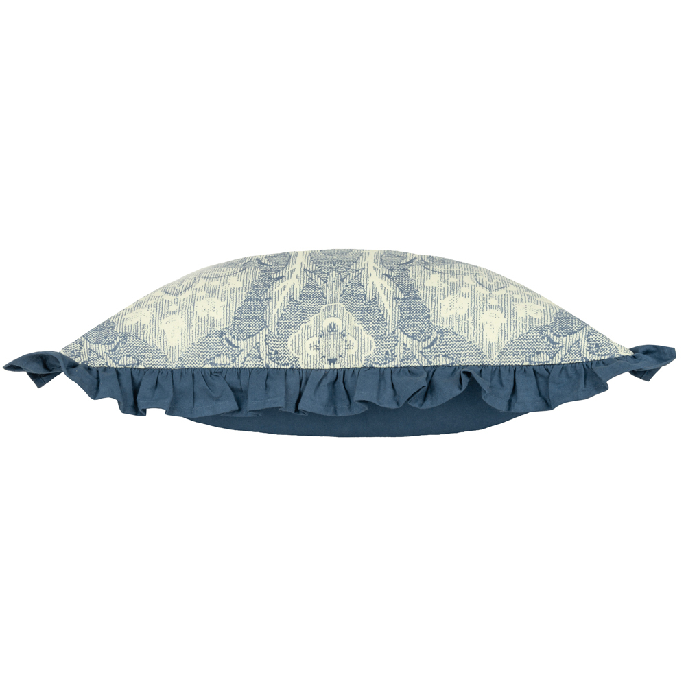 Paoletti Kirkton French Blue Floral Pleated Cushion Image 5