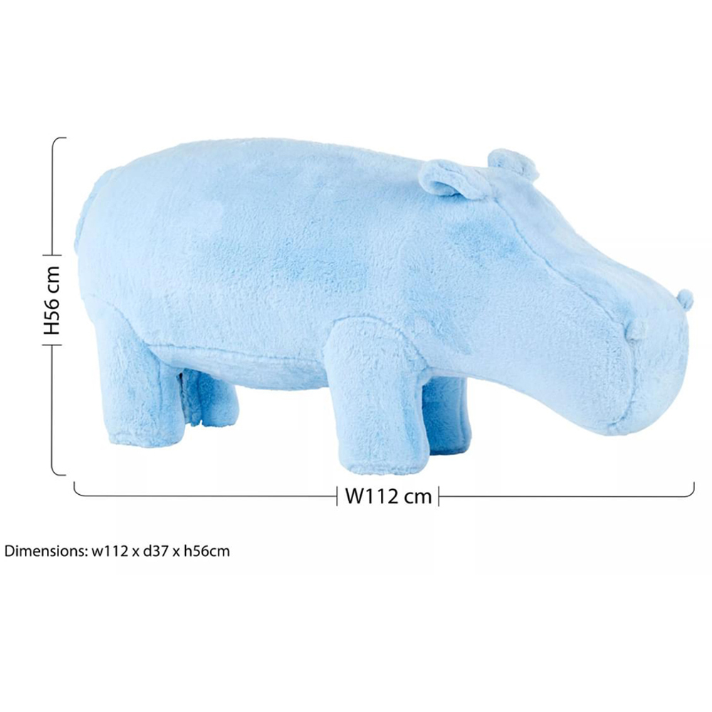 Premier Housewares Hippo Blue Animal Chair Image 8
