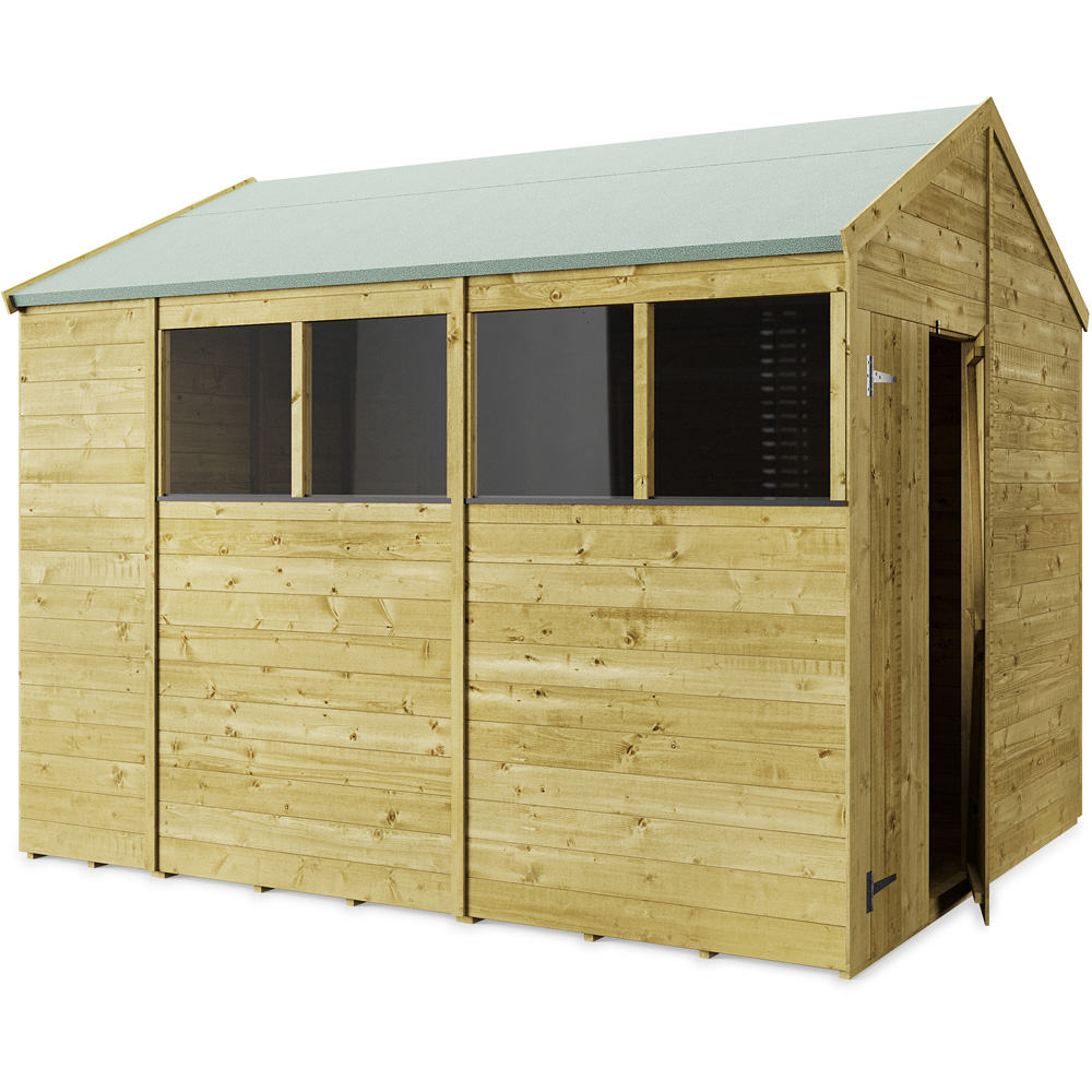 StoreMore 10 x 8ft Double Door Tongue and Groove Apex Shed with Window Image 2