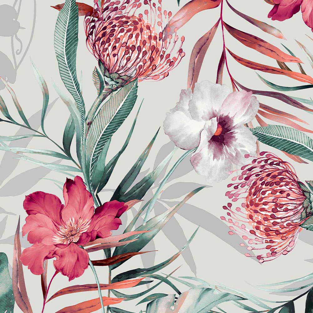 Fresco Orchid Botanical Wallpaper Image 2