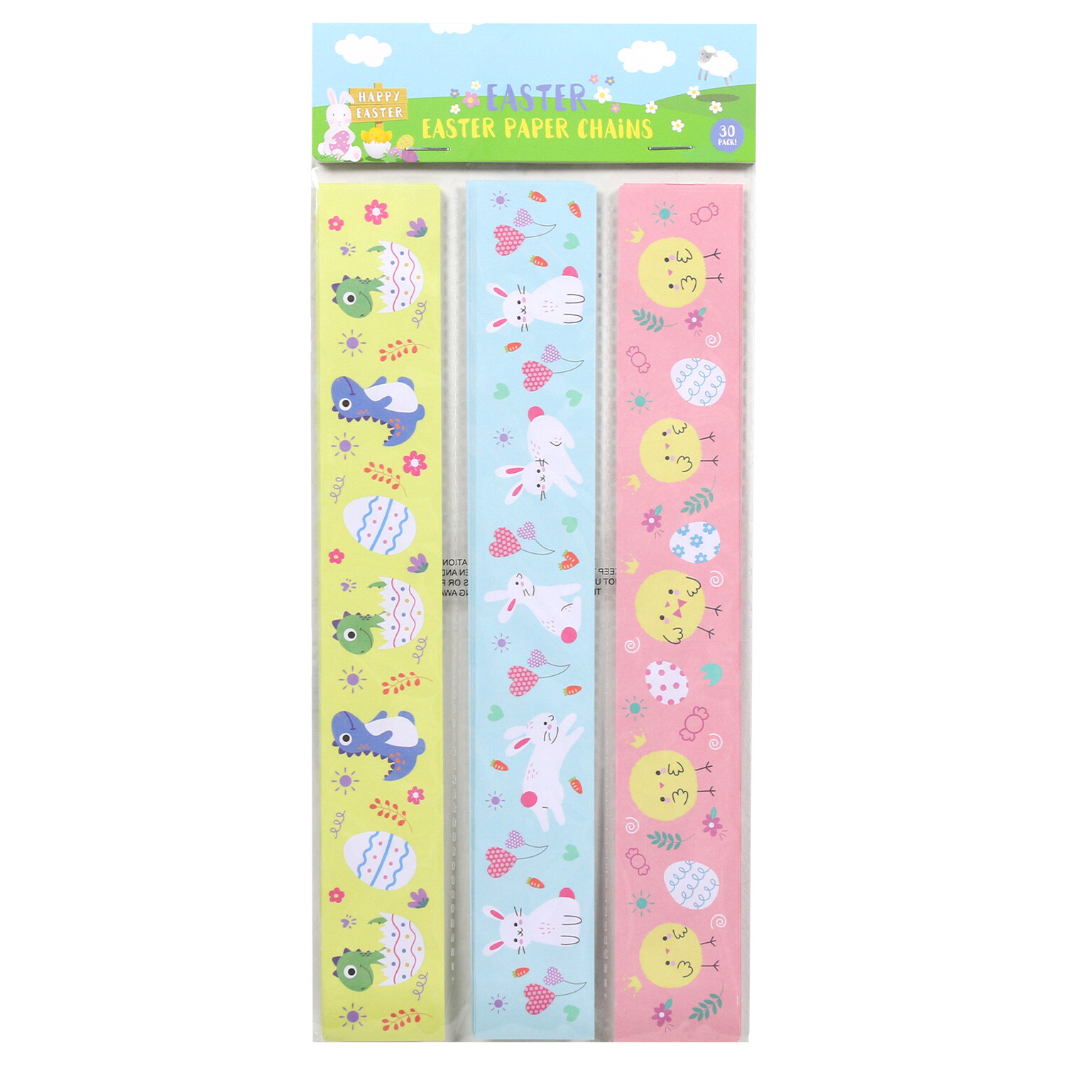 Easter Paper Chain Decoration 30 Pack Image