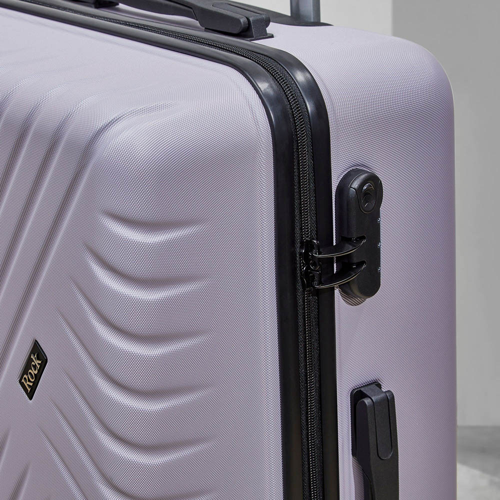 Rock Santiago Set of 3 Purple Hardshell Suitcases Image 5