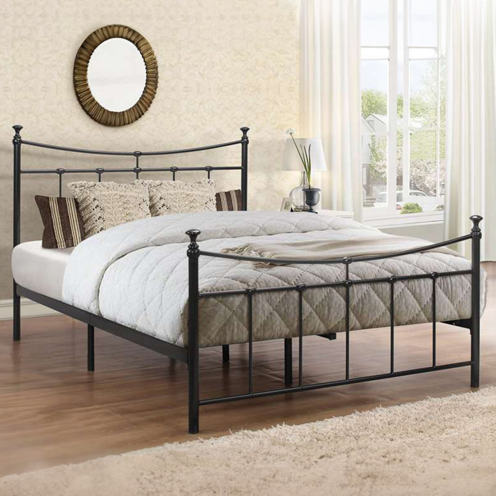 Emily Small Double Black Bed Frame Image 1