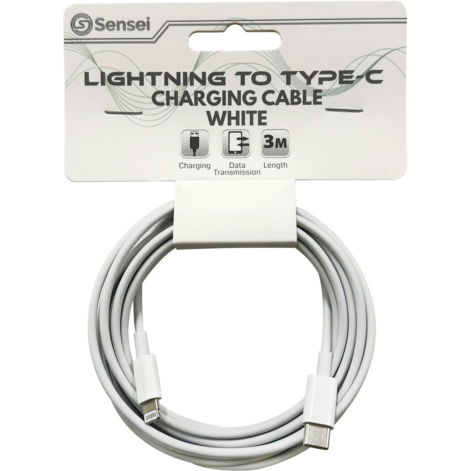 Sensei Lightning to Type C Charging Cable 3m Image