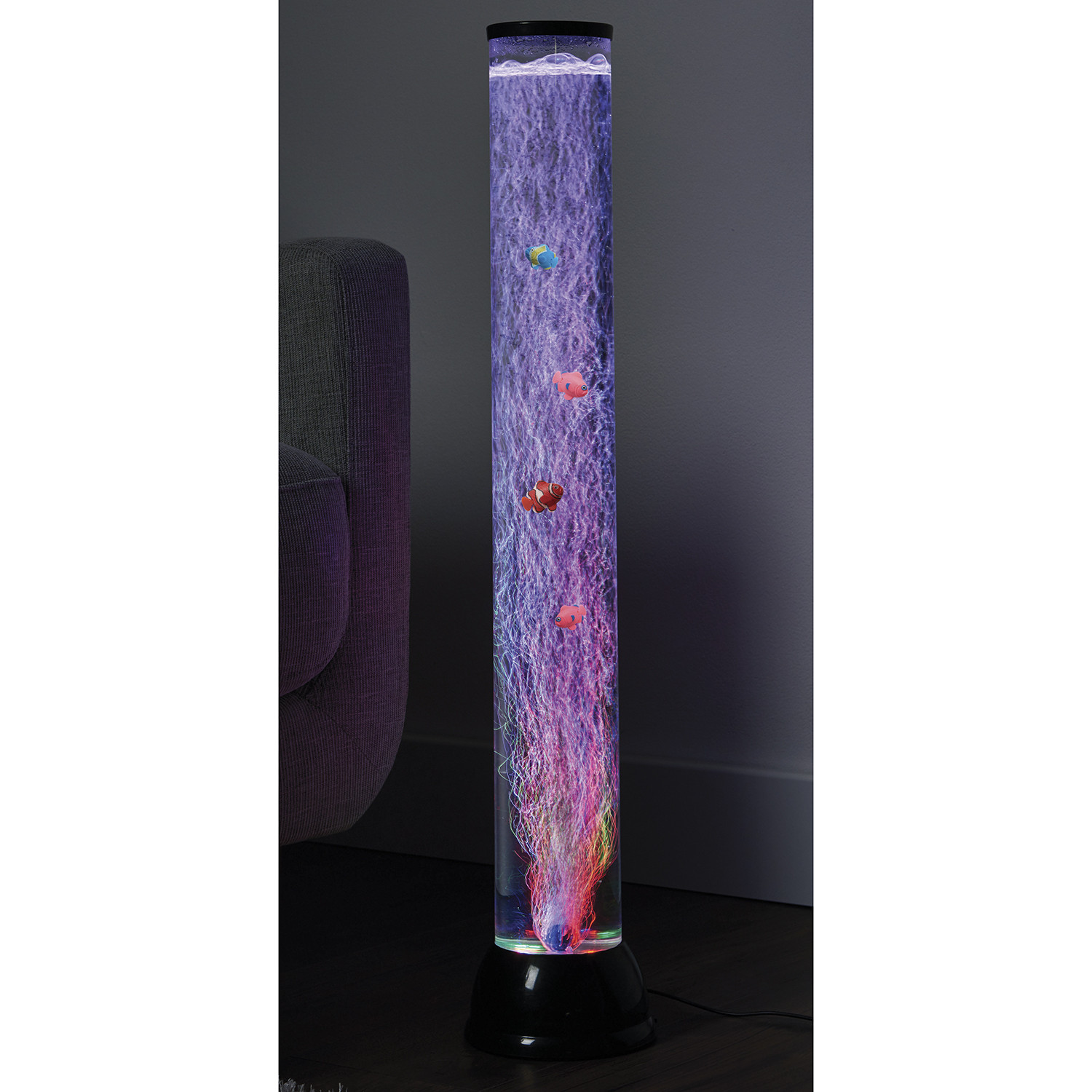 Tall Colour Changing Bubble Fish Decorative Floor Lamp Image 7