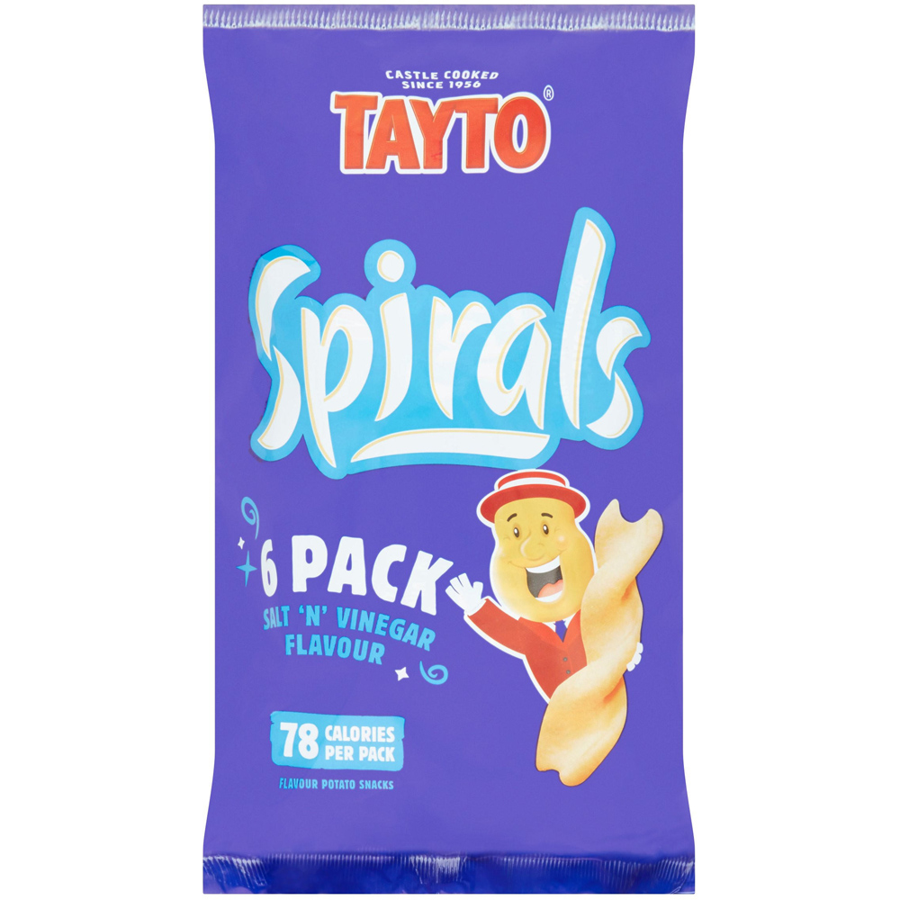 Tayto Spirals Salt and Vinegar 6 Pack Image