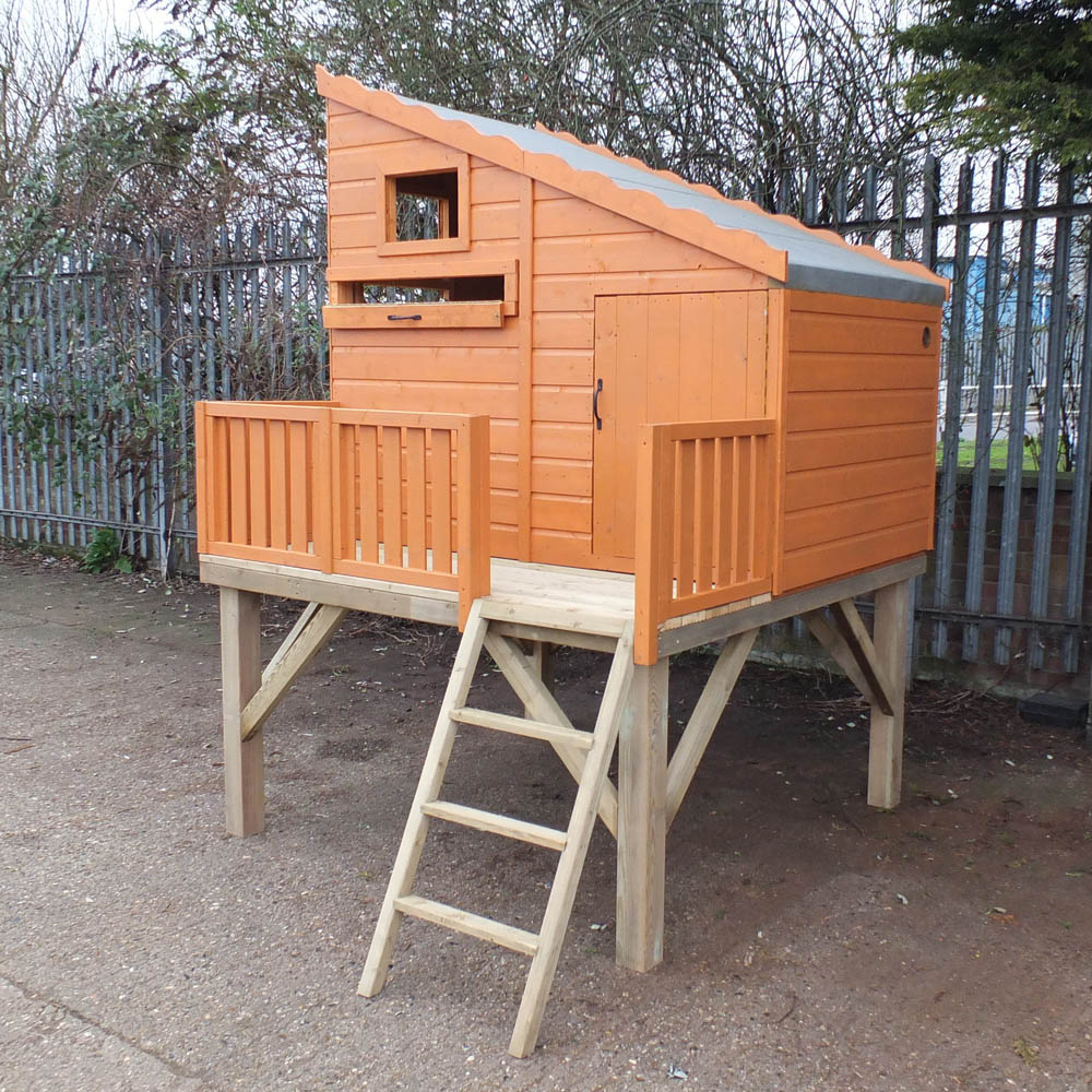 Shire Command Post Playhouse with Platform 6 x 6ft Image 4