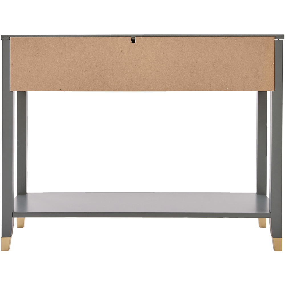 Palazzi 2 Drawers Grey Console Table Image 4