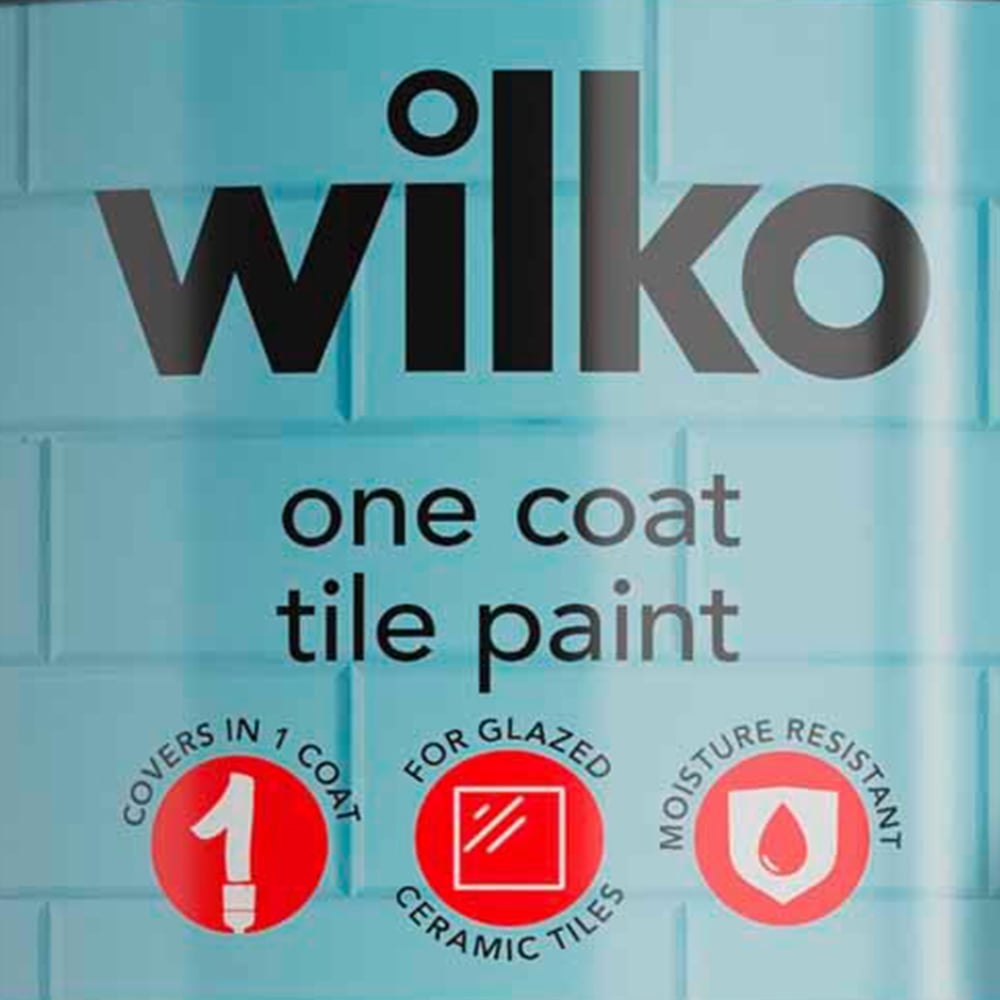 Wilko One Coat Flintstone Tile Gloss Paint 750ml Image 3