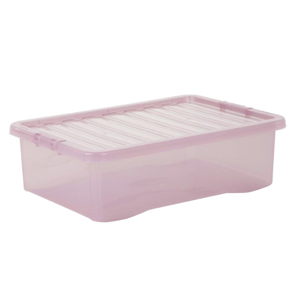 Wham 32L Pink Crystal Storage Box and Lid 5 Pack Image 3