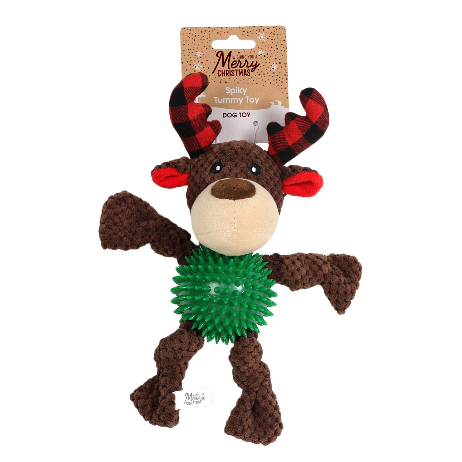 Single All I Want For Christmas Spiky Tummy Dog Toy in Assorted styles Image 2