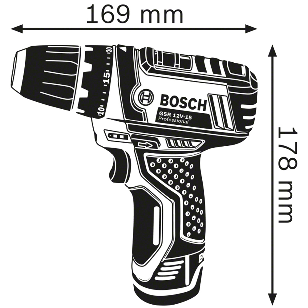 Bosch 12V Professional Cordless Drill Driver Image 2