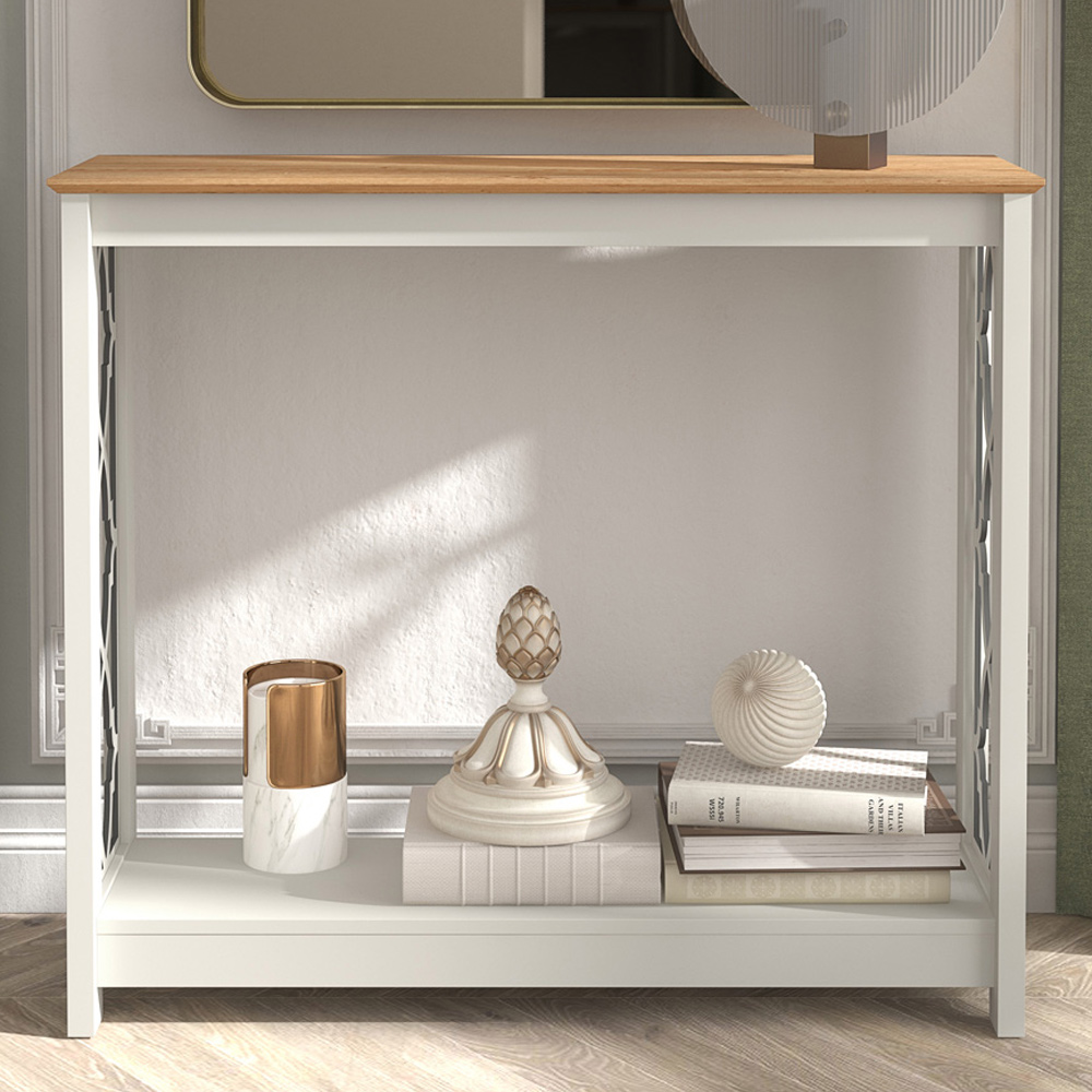 GFW Exmouth Light Grey Console Table Image 1