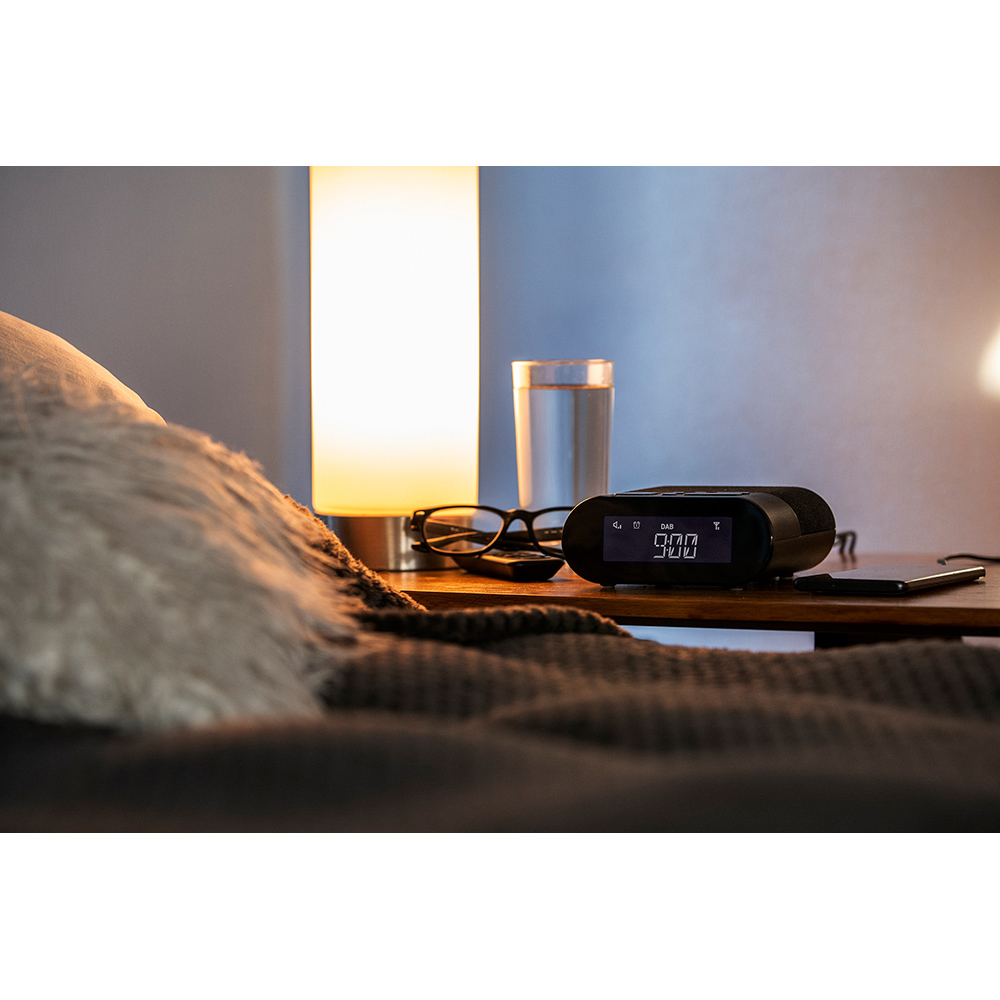 Groov-e Roma DAB and FM Alarm Clock Radio with USB Charging Image 9