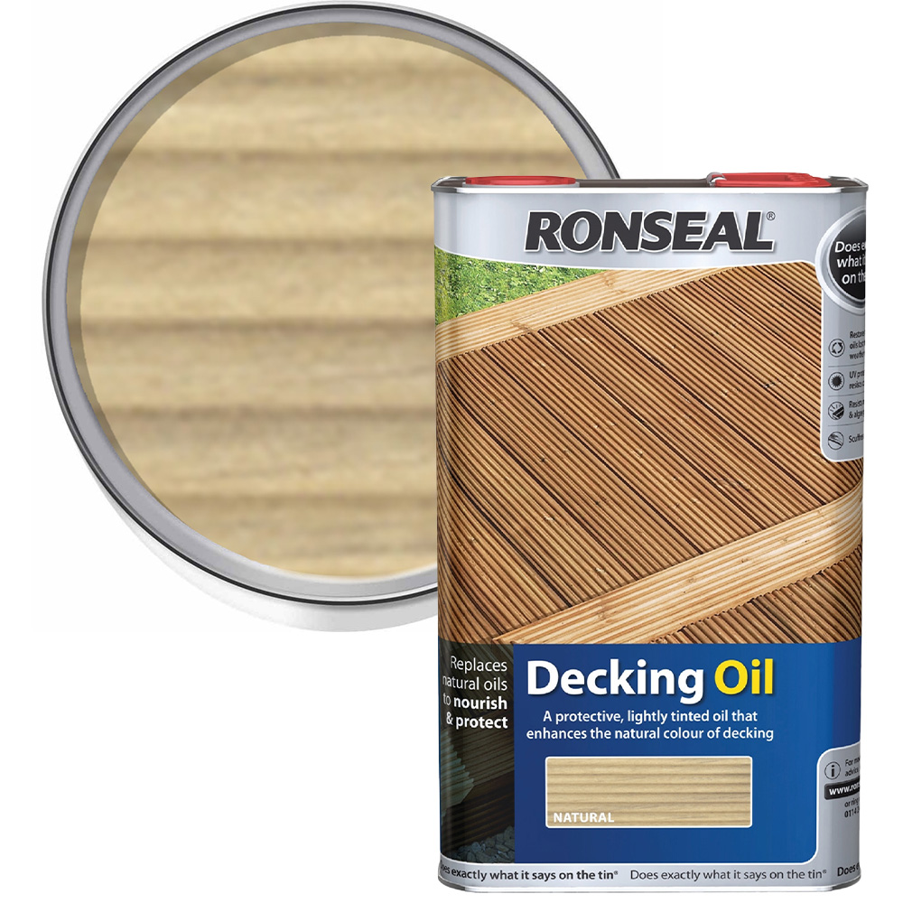 Ronseal Decking Oil - Natural / 5l Image 1