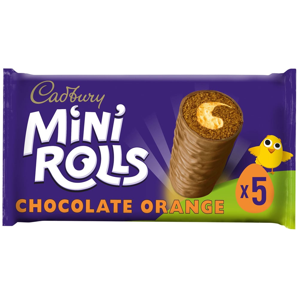 Cadbury Chocolate Orange Mini Rolls 5 Pack Image