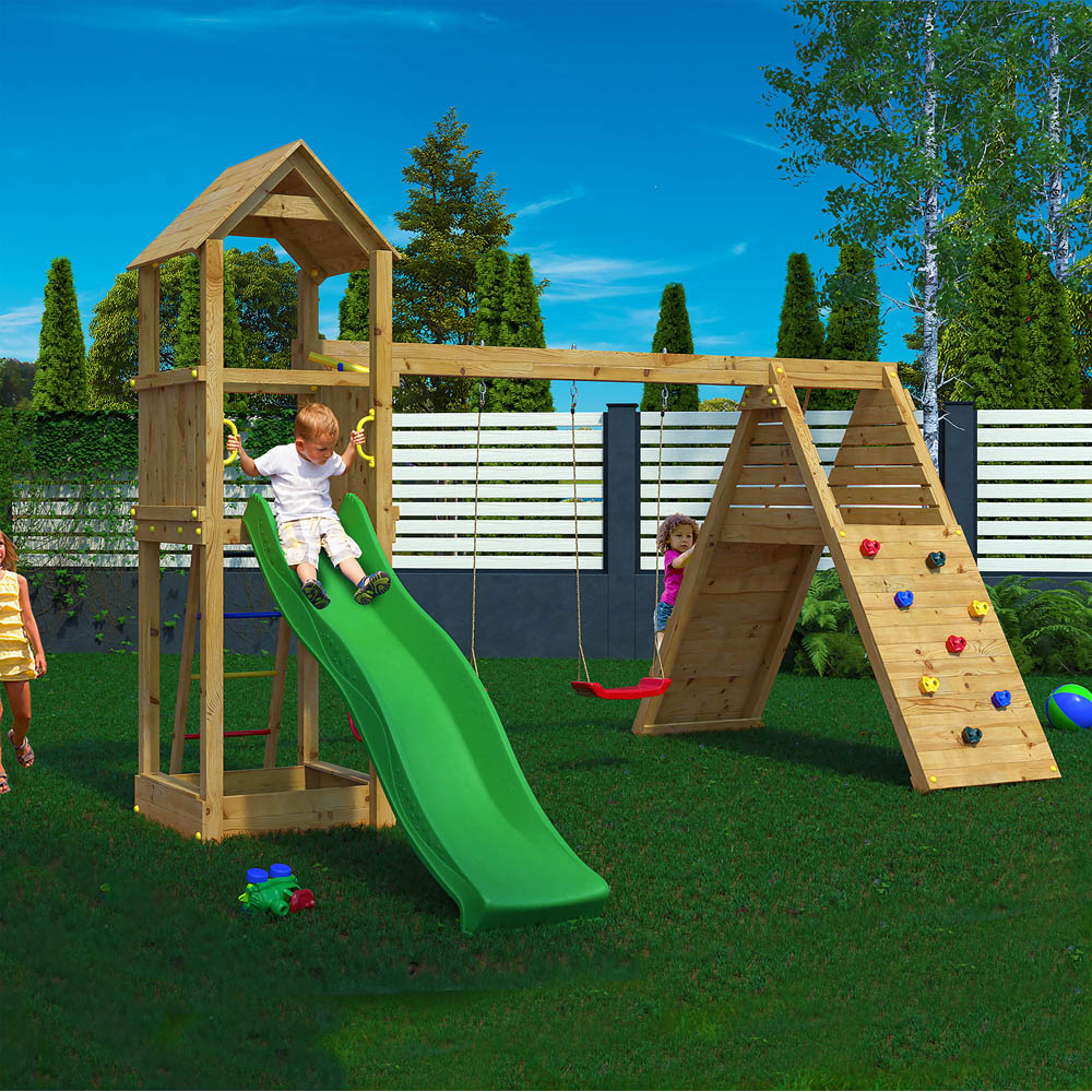 Shire Fleppi Kids Wooden Multi Play Set Equipment Image 2
