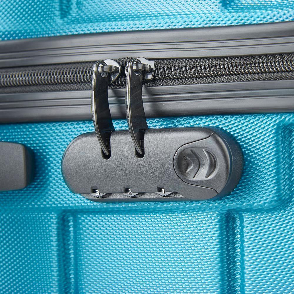 VonHaus Set of 3 Light Blue Hard Shell Luggage Image 6