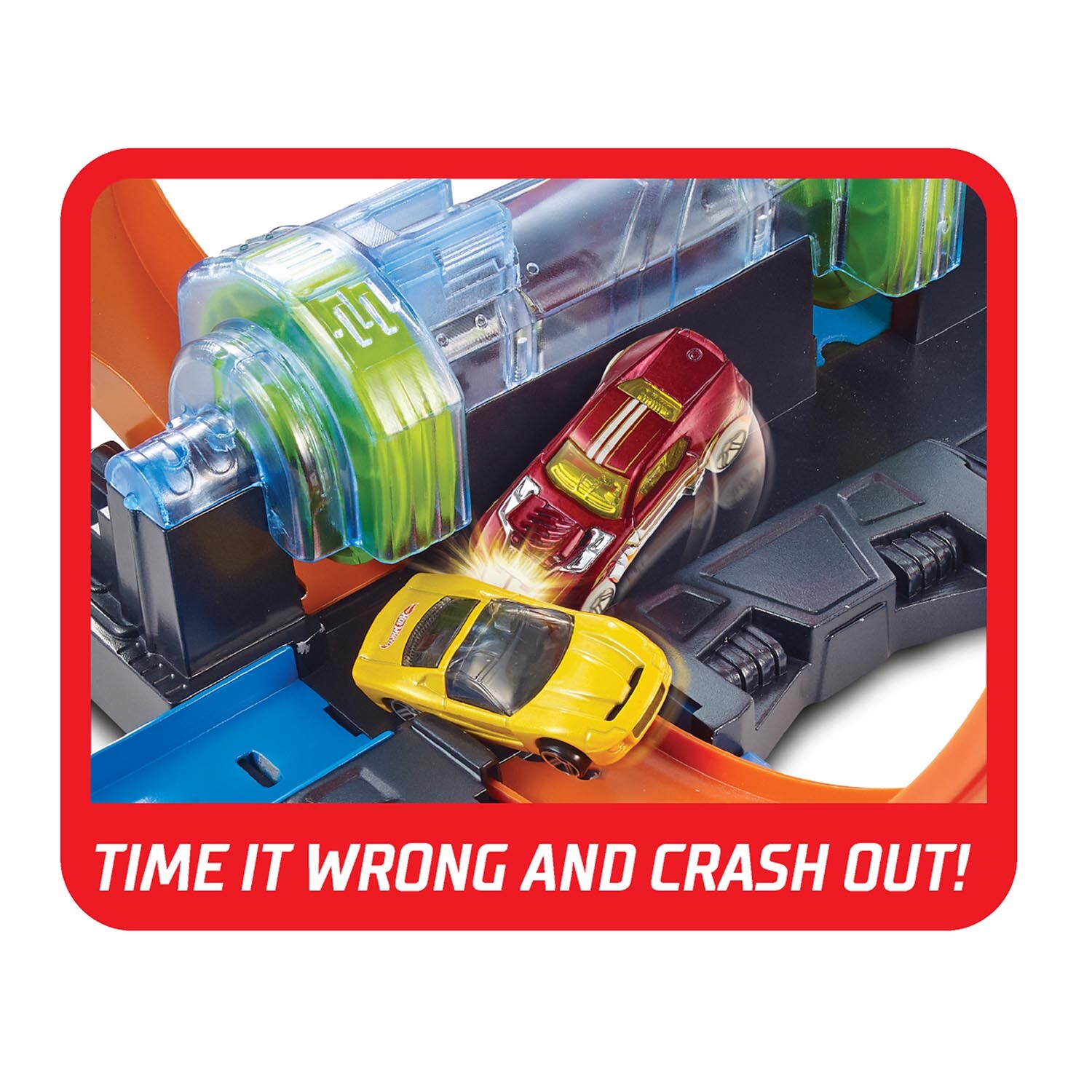Hot Wheels Corkscrew Crash Track Set - Blue Image 6