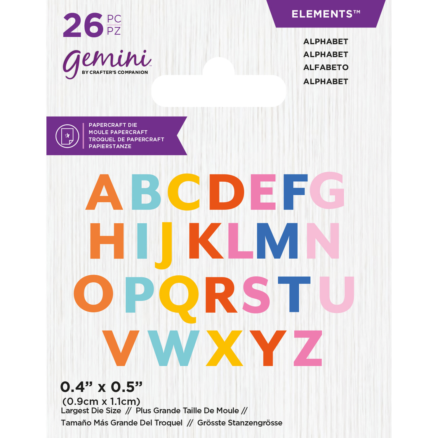 Gemini Mini Die Set - Alphabet Image 1