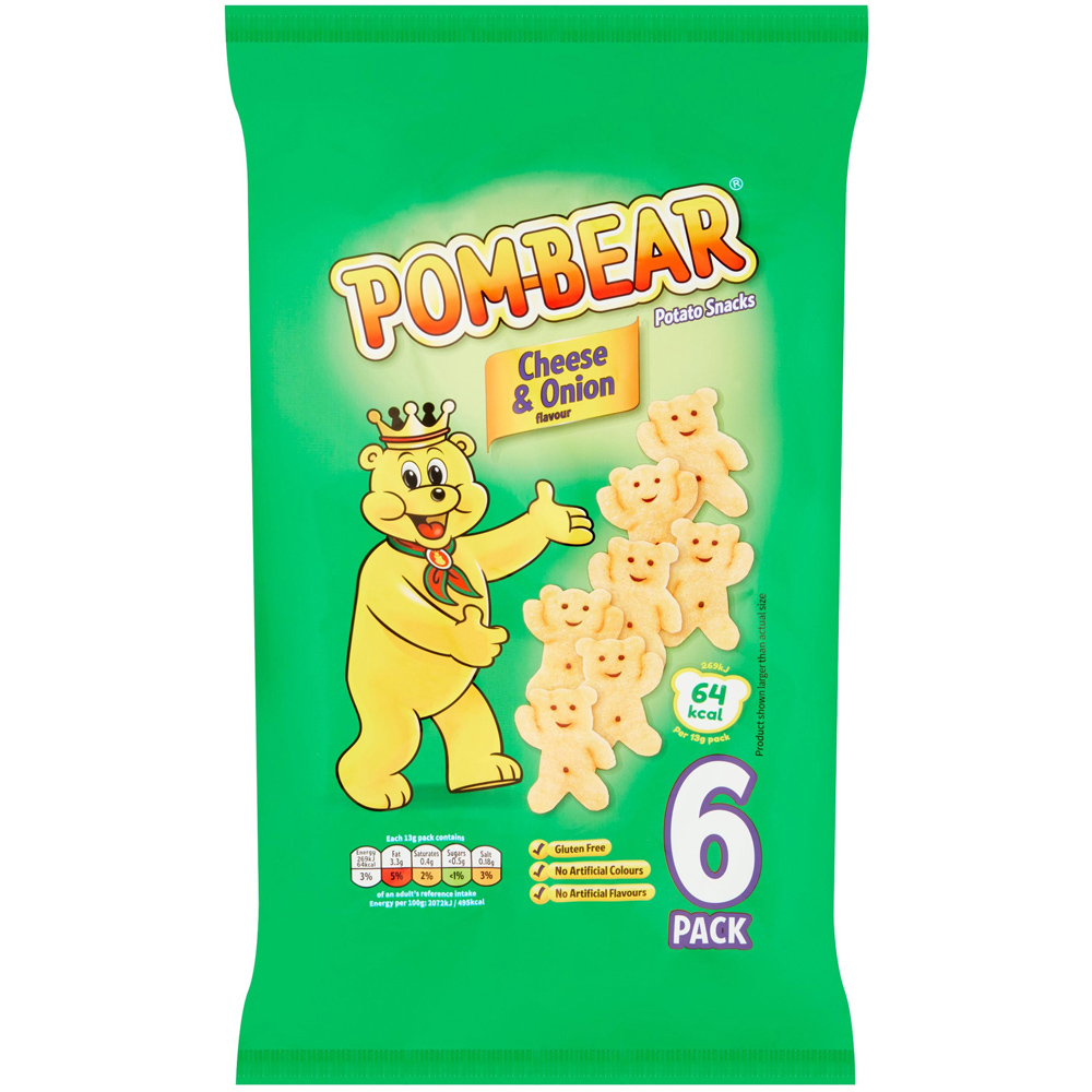 Pom Bear Cheese and Onion 6 Pack Image