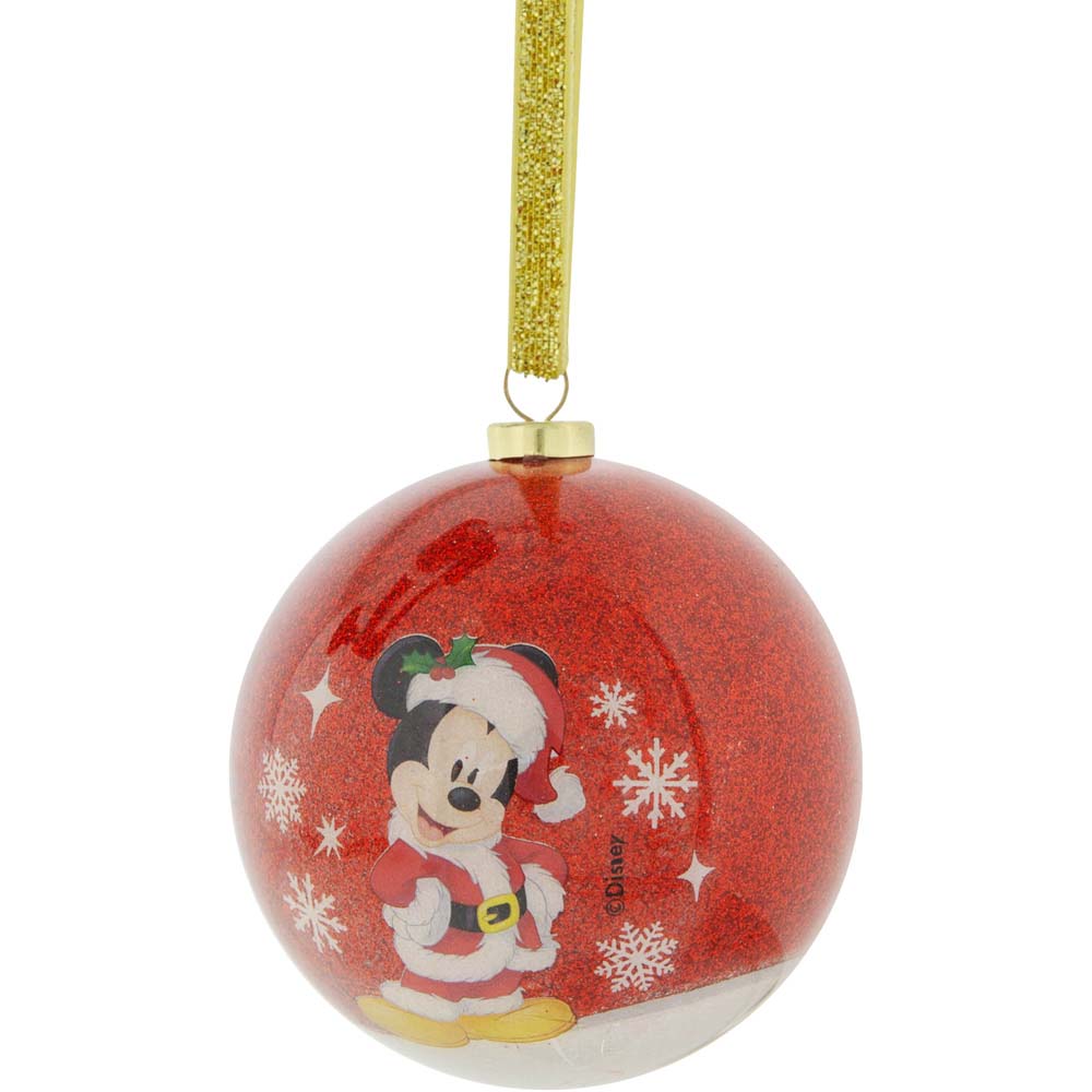 Disney Mickey and Minnie Multicolour Baubles 7 Pack Image 5