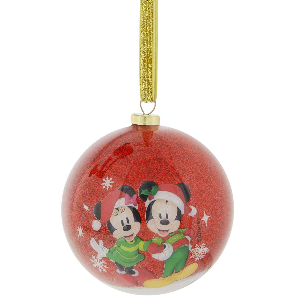 Disney Mickey and Minnie Multicolour Baubles 7 Pack Image 7