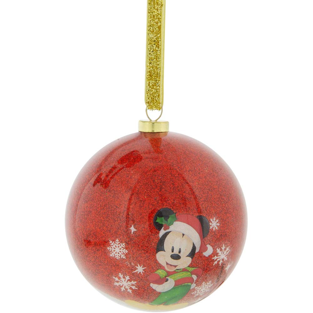 Disney Mickey and Minnie Multicolour Baubles 7 Pack Image 6