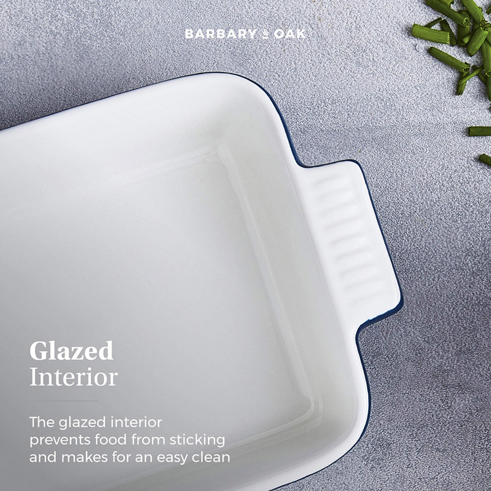 Barbary and Oak Set of 5 Limoges Blue Ceramic Ovenware Gift Set Image 5