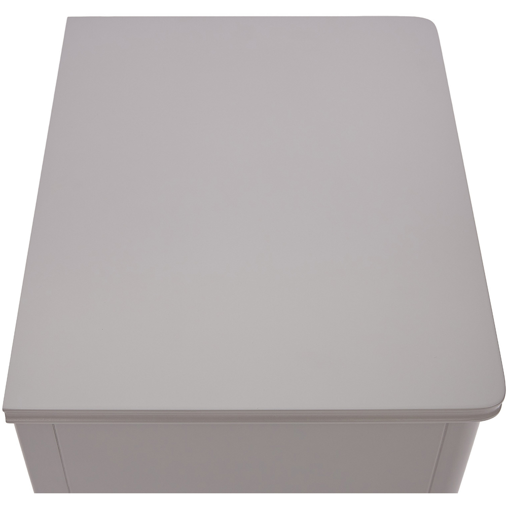 Cozzano 2 Drawer Grey Bedside Table Image 7