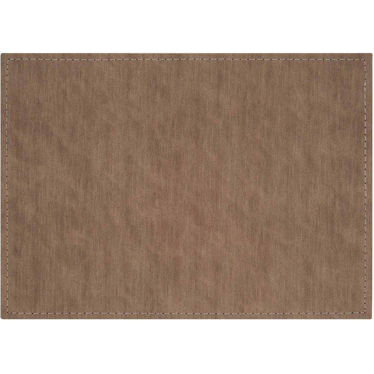 Pack of 4 Soft Touch Linen Effect Placemats - Brown Image 3