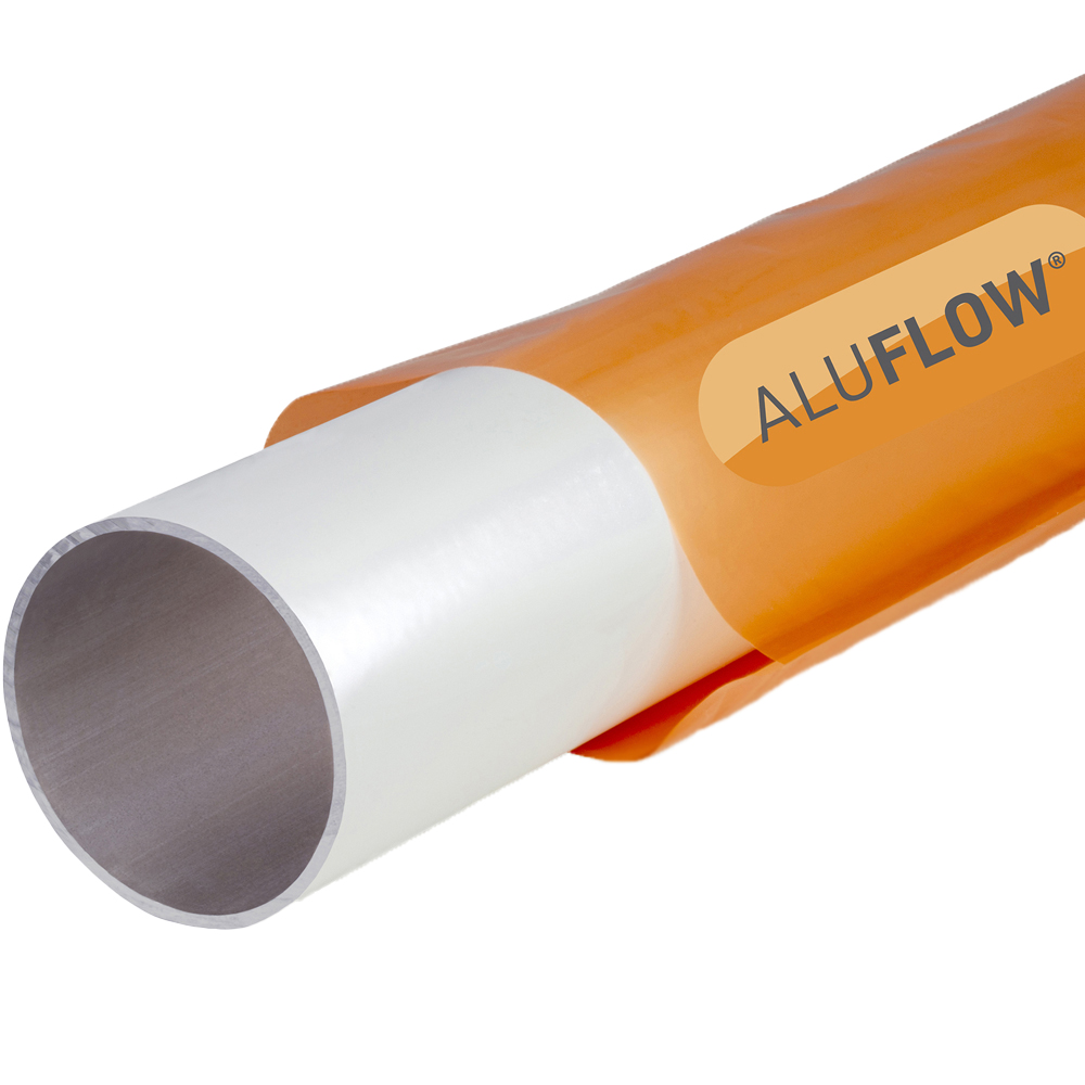 Aluflow White Downpipe 2.5m Image 1