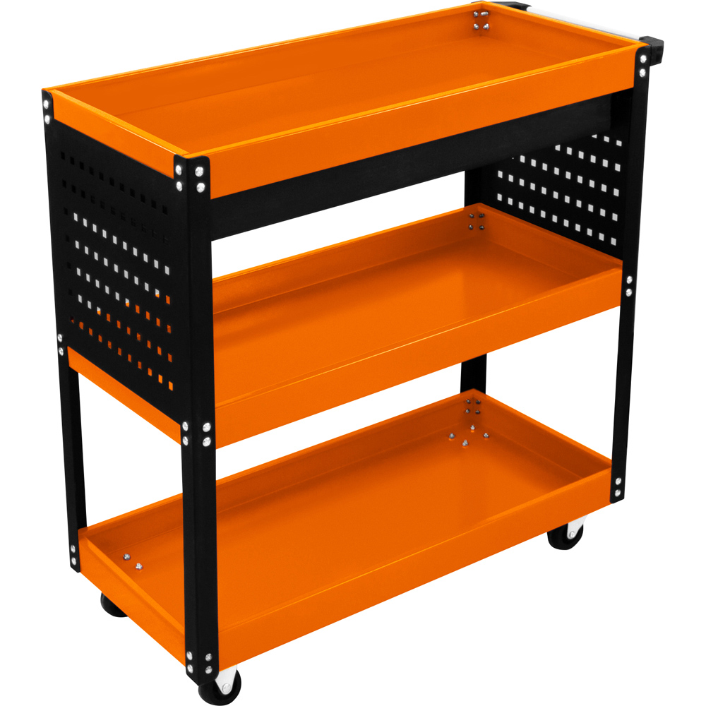 T-Mech Orange Storage Tool Trolley Image 1