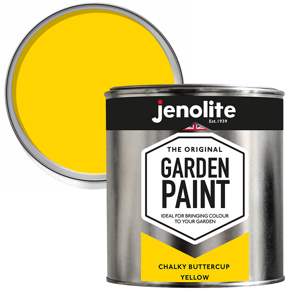 Jenolite Garden Paint Buttercup Yellow 1L Image 1