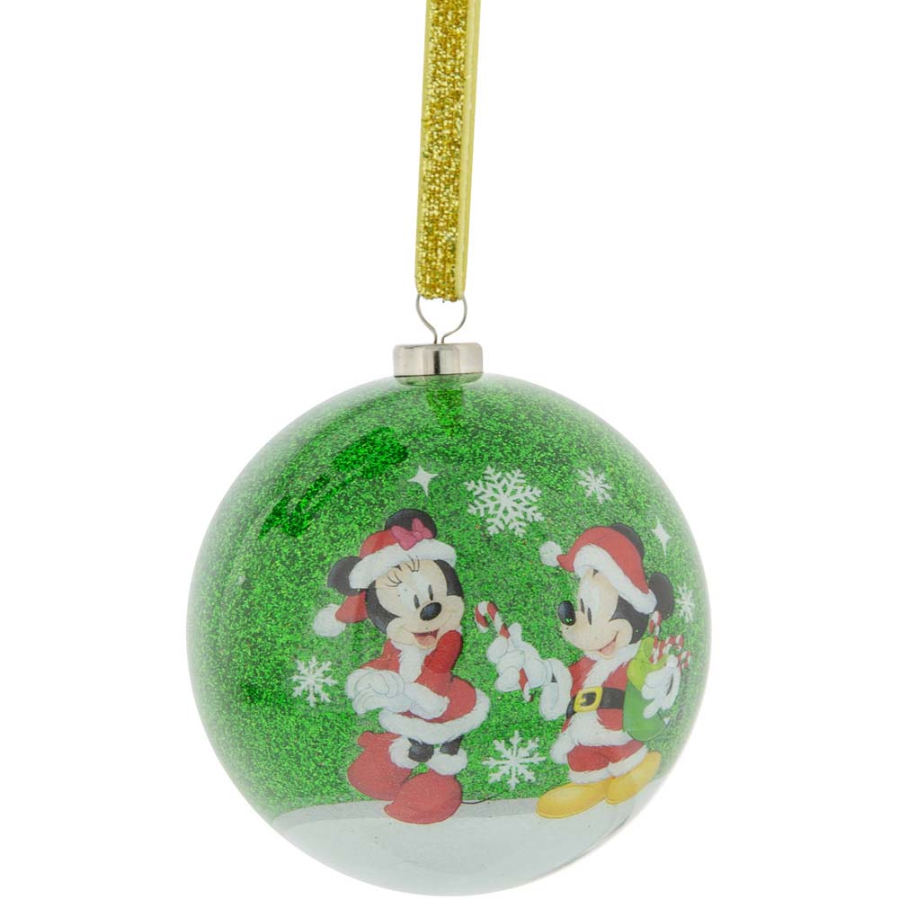 Disney Mickey and Minnie Multicolour Baubles 7 Pack Image 4
