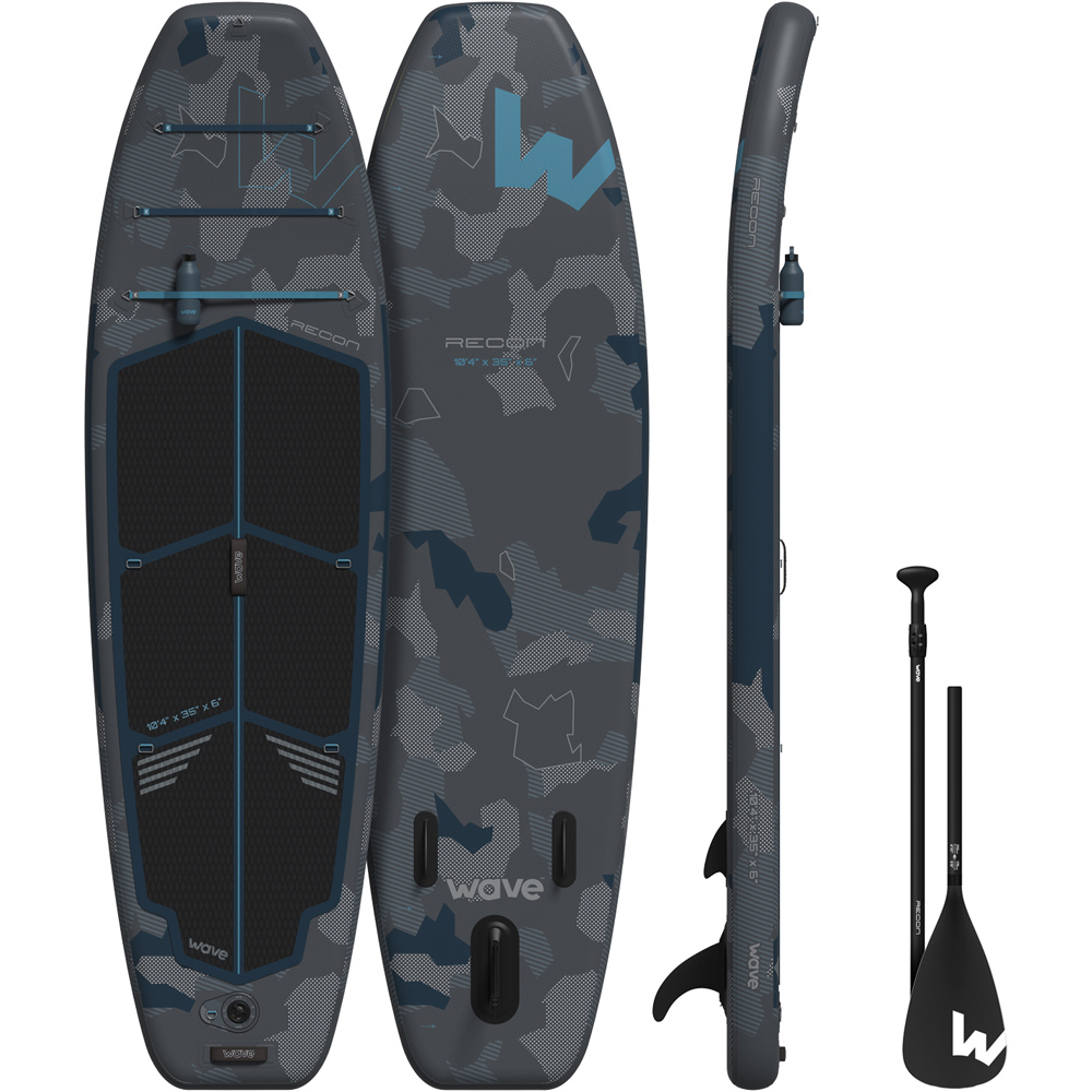 Wave Recon Grey Stand Up Paddle Board and Accessories 10ft 4inch Image 2
