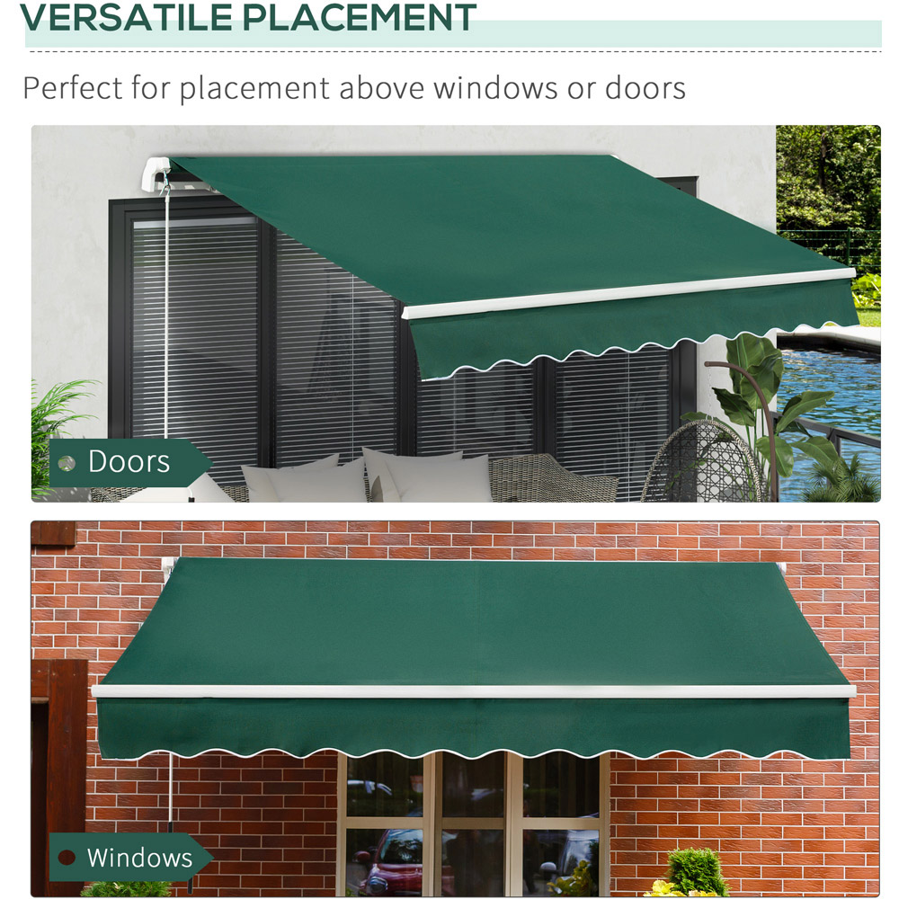 Outsunny Green Retractable Awning 3 x 2m Image 5
